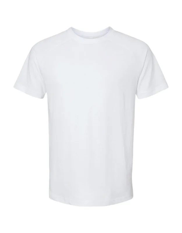 Heather Cvc Raglan Tee - Pre-shrunk, Retail Fit