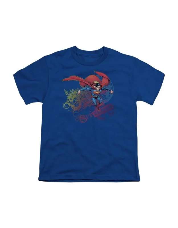 Superman Cool Word Supes Short Sleeve Tee - Stylish Everyday Wear, 100% Cotton