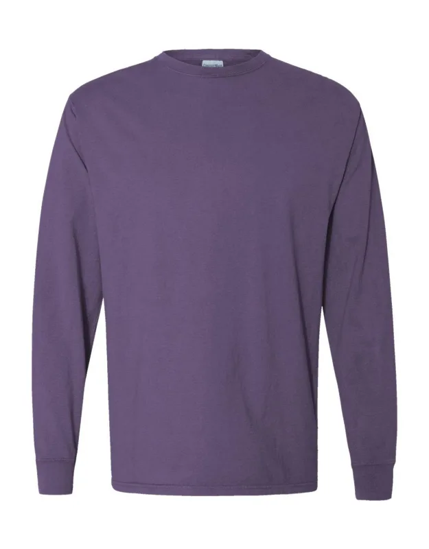 Comfortwash Long Sleeve T-shirt 100% Ringspun Cotton, Double-needle Coverstitched