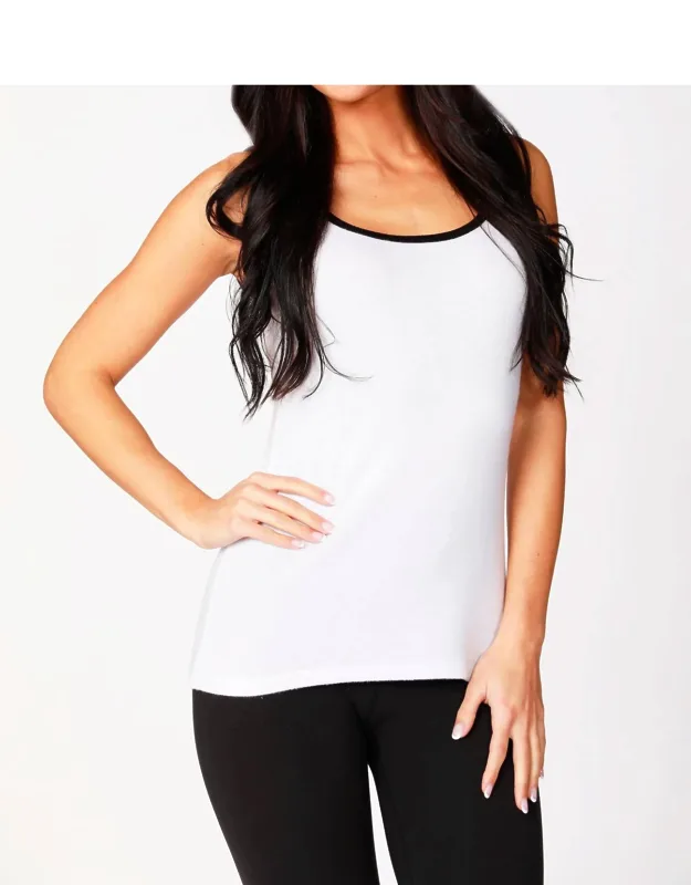 Soft Stretch Contrast Tank