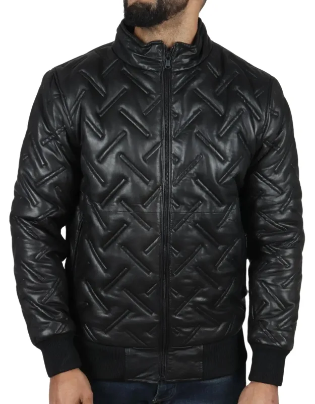 Puffer Quilted Bomber Jacket