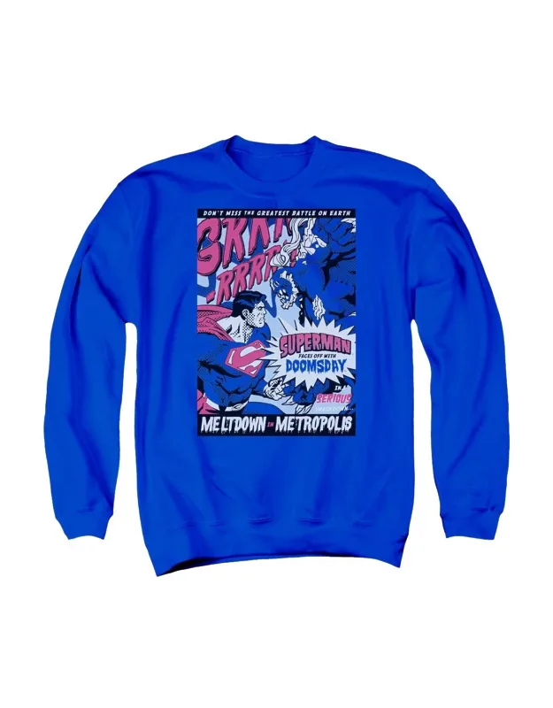 Superman Meltdown Crewneck Sweatshirt