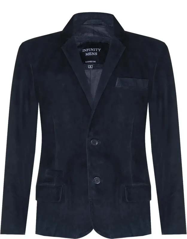 Blazer Suede Jacket Soft Italian Leather Coat