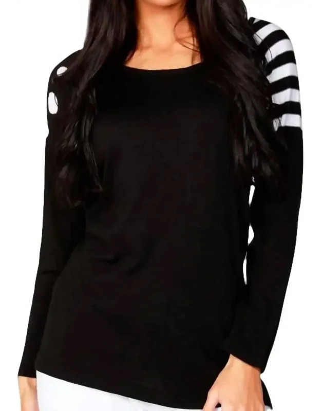 Dot Scoop Top - The Perfect Long Sleeve Tee