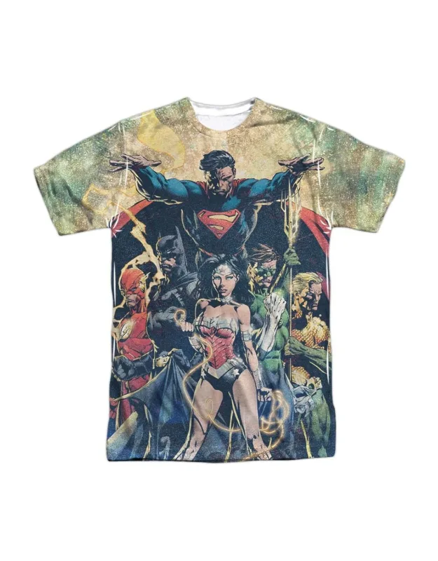 Justice League Of America Power Short Sleeve Poly Crew Tee - Stylish For Everyday Wear