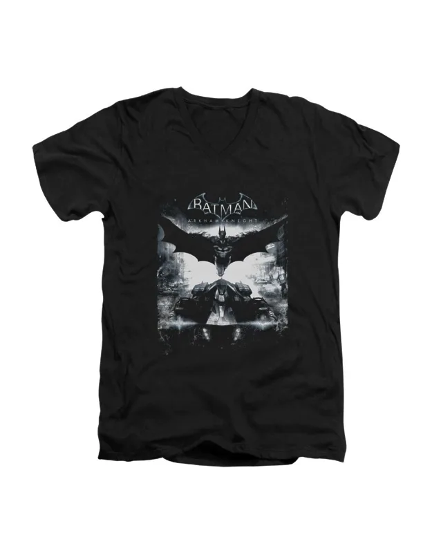 Batman Arkham Knight Forward Force V Neck Premium Cotton T-shirt