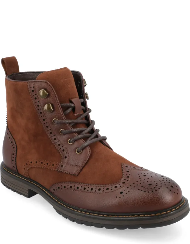 Wingtip Ankle Boots