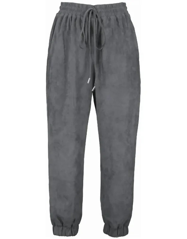 Eternal Optimist Cozy Suede Joggers