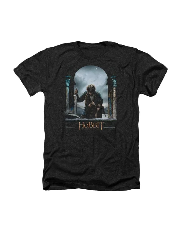 _hobbit Bilbo Poster Tee / T-shirt, Stylish For Everyday Wear, 50% Cotton And 50% Polyester_