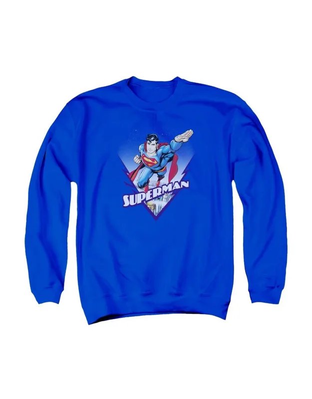 Superman Looks Like A Job For Adult Crewneck Sweatshirt