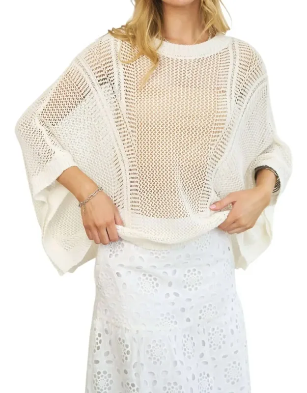 Send A Message Mesh Sweater