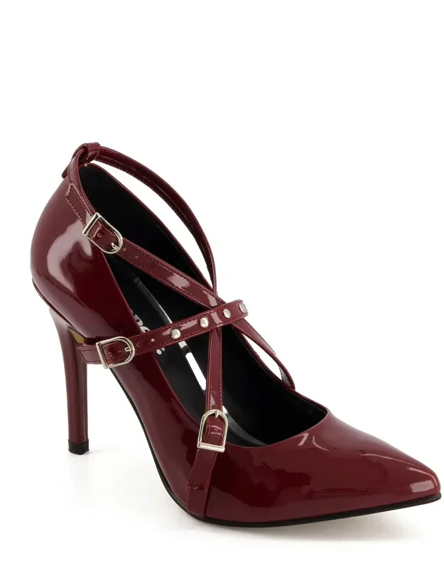 Triple Strap Stiletto Pumps