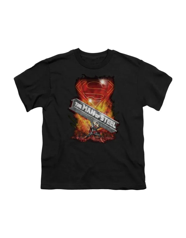 Superman Steel Girder Short Sleeve Tee - Stylish Everyday Wear, 100% Cotton