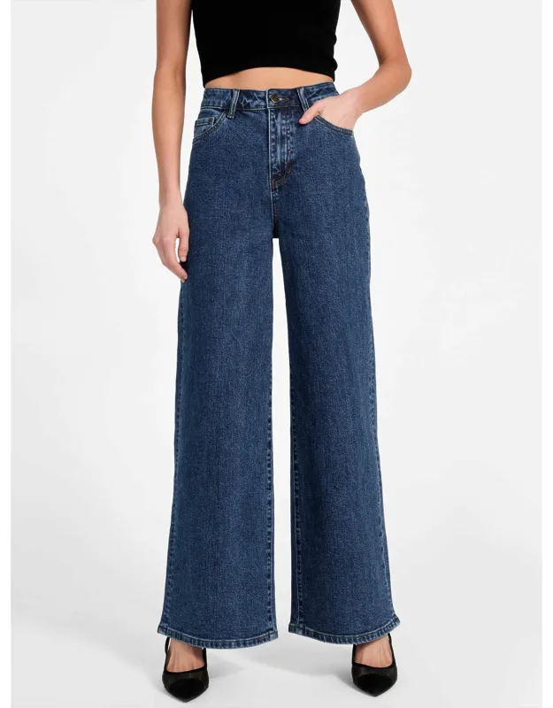 Lisbeth Wide Leg Denim Pants