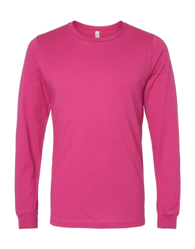 Jersey Long Sleeve Tee, 100% Airlume Combed And Ringspun Cotton, Retail Fit