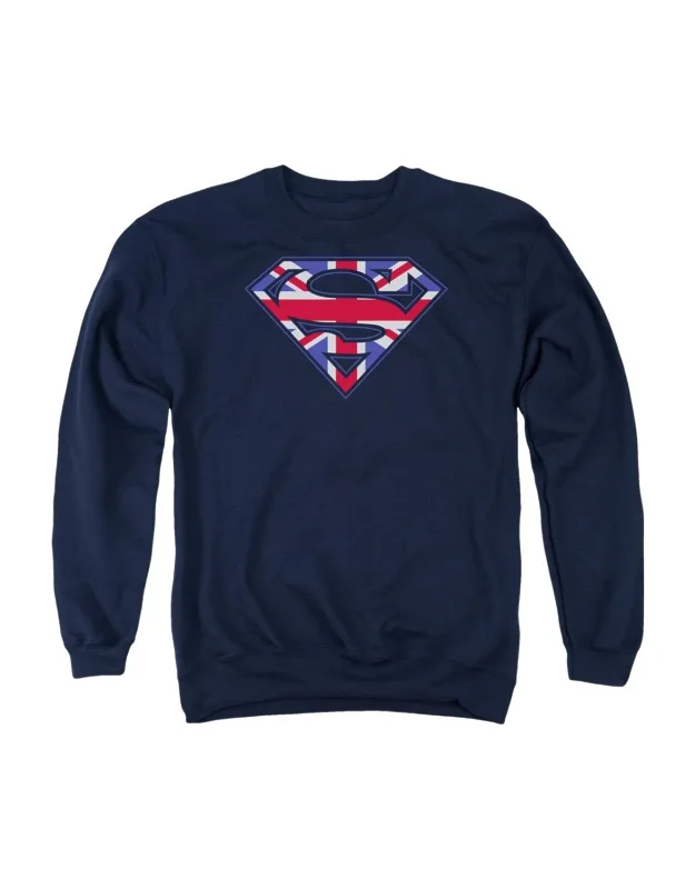 Superman Great Britain Shield Crewneck Sweatshirt
