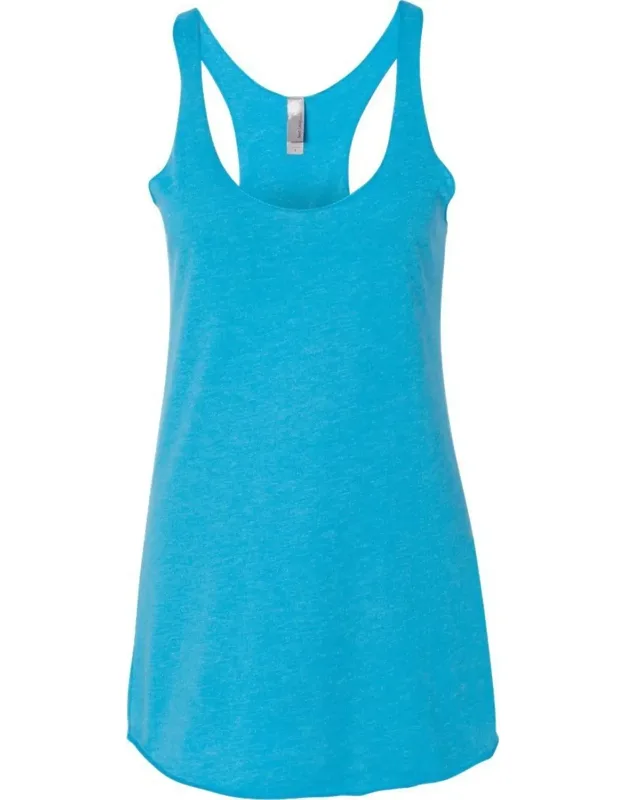 Next Level Triblend Racerback Tank With Flatlock Finished Hems And Satin Label