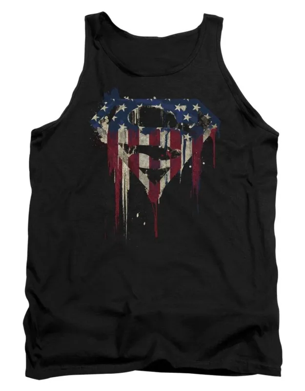 Superman Bleeding Shield Tank Top