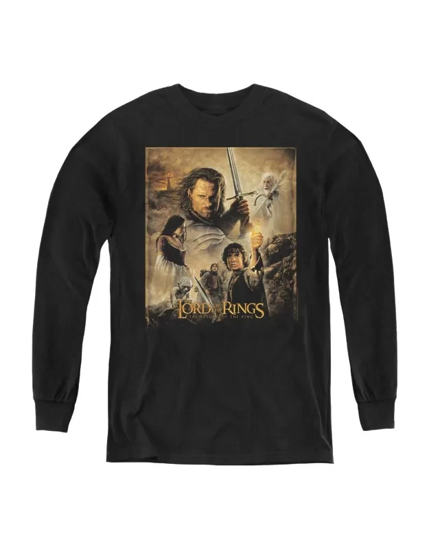 Lord Of The Rings Rotk Poster Long Sleeve Tee