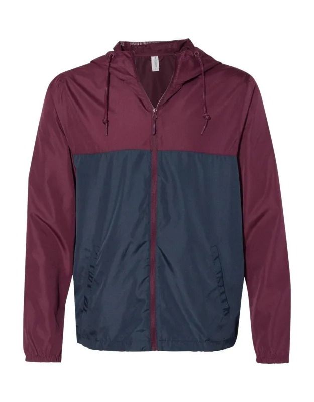 Lightweight Windbreaker Full-zip Jacket With Waterproof Pressure Resistance And Tightening Toggle At Waistband