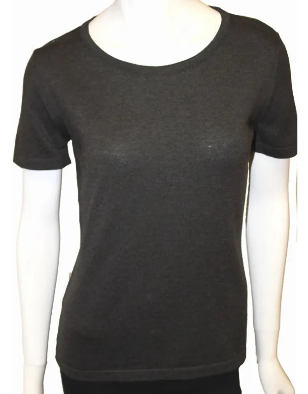 Short Sleeve Crew-neck Shell Top