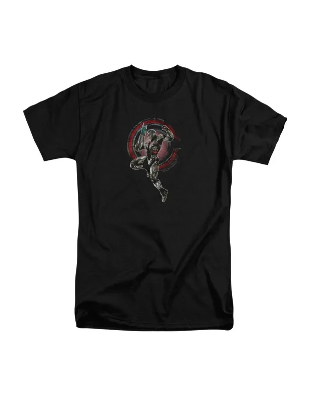 Justice League Movie Cyborg Short Sleeve Adult Tall Tee Stylish Great For Easy, Everyday Wear