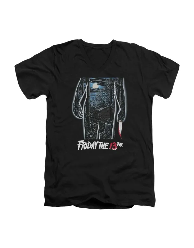 Friday The 13th Poster Short Sleeve T-shirt - 100% Pre-shrunk Cotton, Officially Licensed