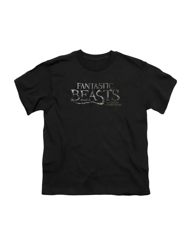 Fantastic Beasts Logo Short Sleeve Youth Tee - Stylish And Comfortable
