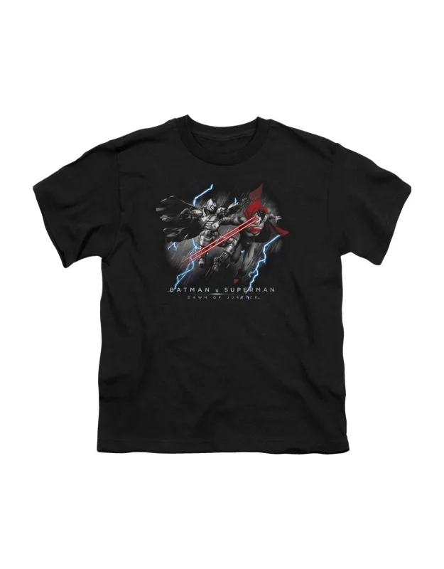 _batman V Superman Lightning V Heat Vision Short Sleeve Youth Tee / T-shirt Stylish Easy_