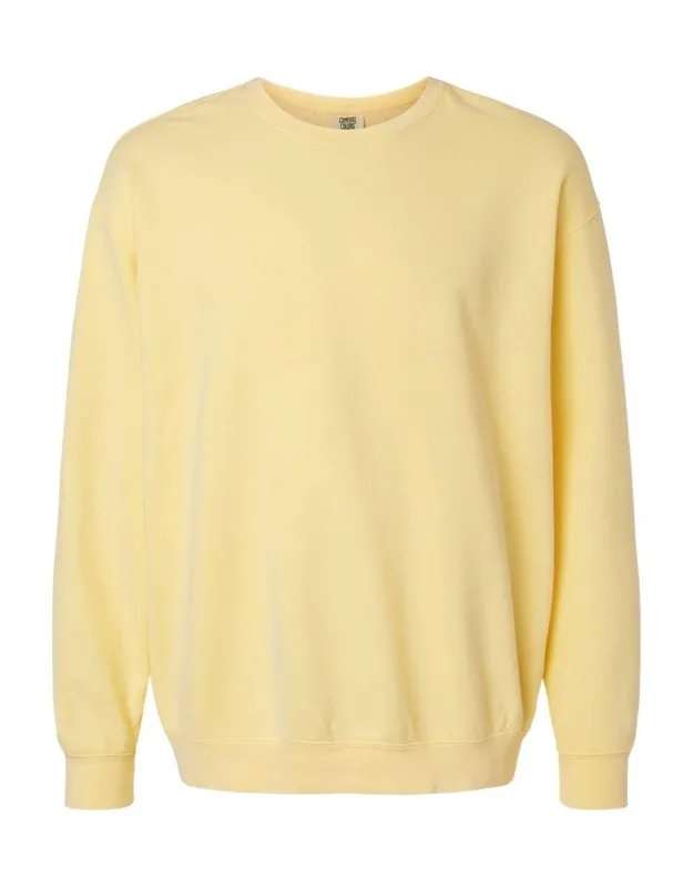 Garment-dyed Lightweight Fleece Crewneck Sweatshirt