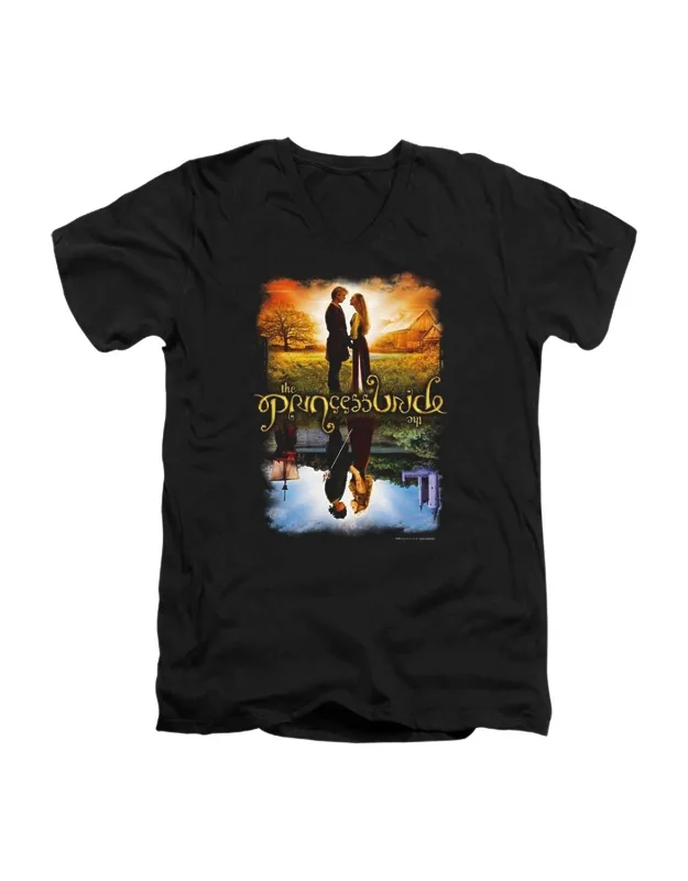 Princess Bride Poster Short Sleeve V Neck Premium Cotton T-shirt