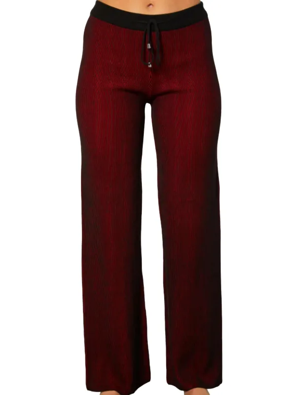 Two Toned Ribbed Pants