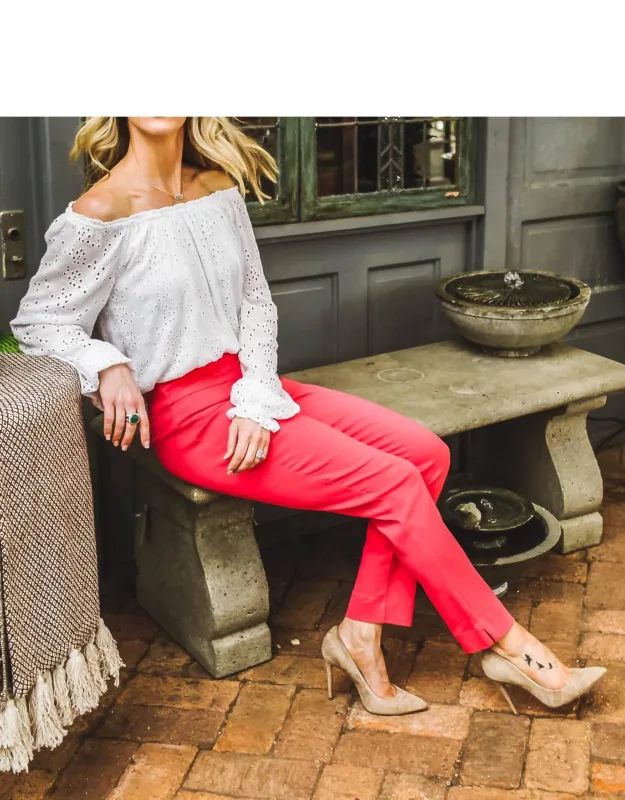 Low Rise Ankle Trousers