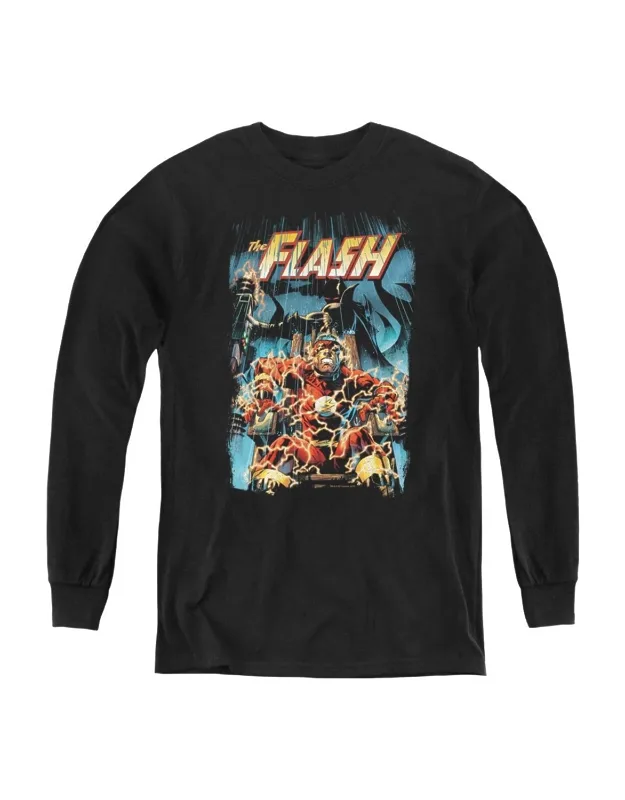 Justice League Of America Electric Chair Long Sleeve Tee