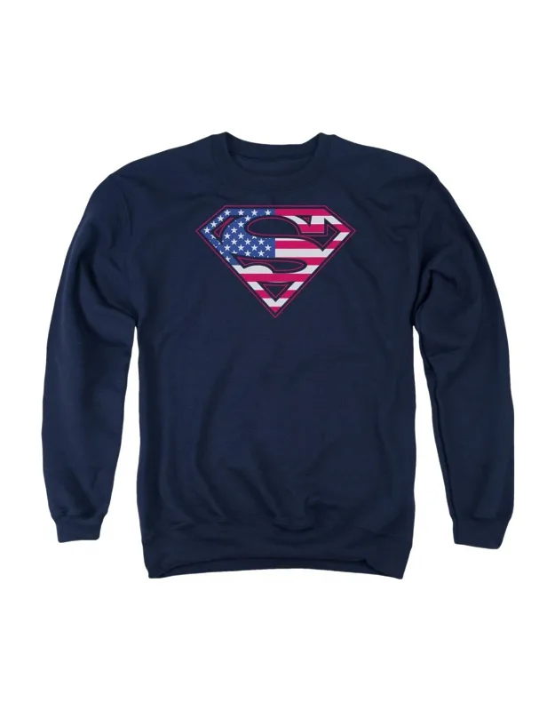 Superman U S Shield Crewneck Sweatshirt