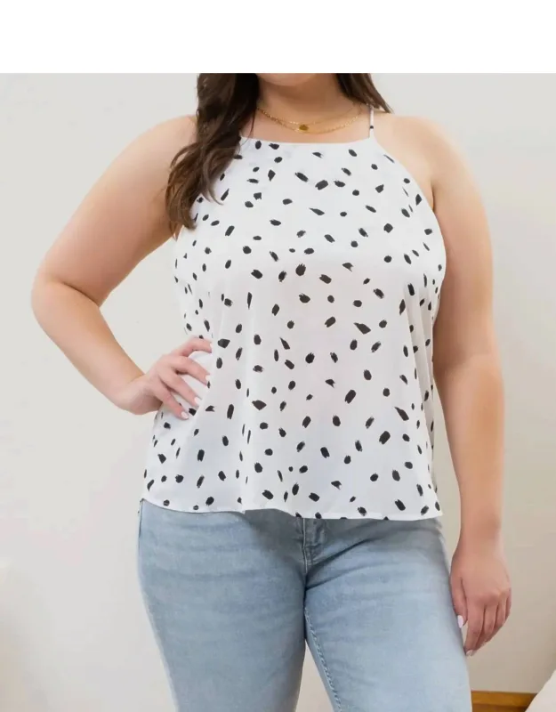 Brush Stroke Halter Top