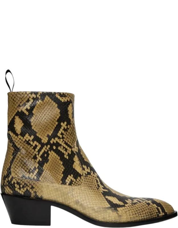 Gaiman 6303990 Rhu Snake Embossed Leather Boots