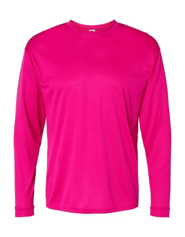 C2 Sport Performance Long Sleeve T-shirt With Moisture Management And Antimicrobial Fabric