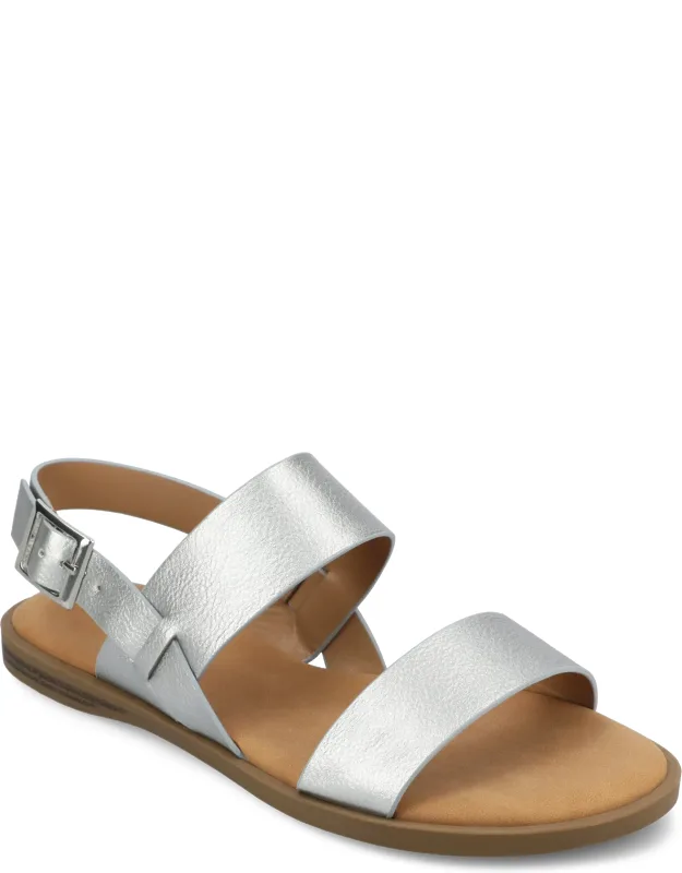 Lavine Wide Width Multi Strap Flat Sandals