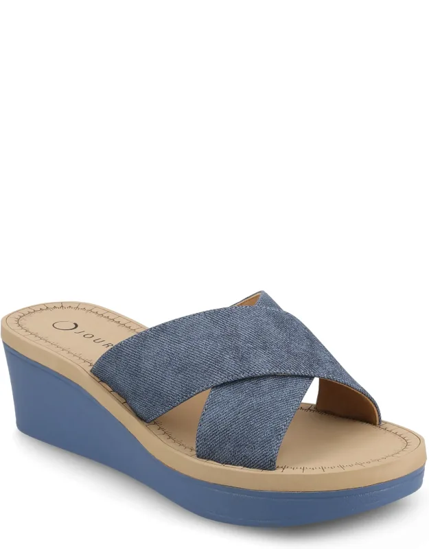 Biara Platform Wedge Sandals With 2 1/4-inch Wedge Heel And Chic Slip-on Design