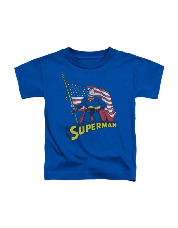 Superman American Flag Short Sleeve Tee - Stylish For Everyday Wear