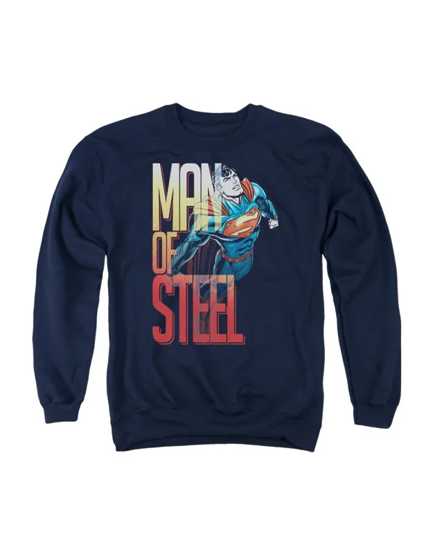 Superman Steel Flight Crewneck Sweatshirt