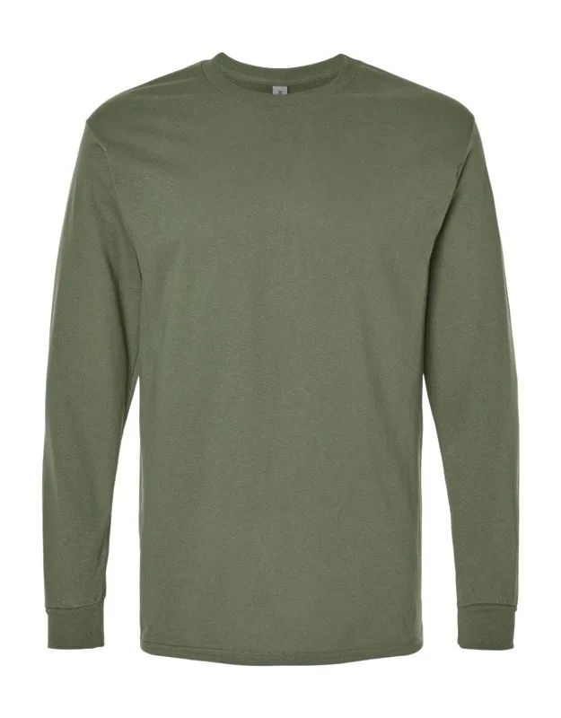 Heavy Cotton Long Sleeve T-shirt, Midweight Fabric, Classic Fit