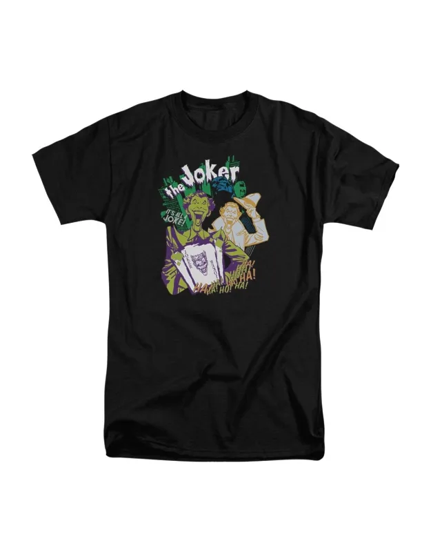 Batman Its All A Joke Short Sleeve Adult Tall Tee Stylish Easy Wear 100% Cotton
