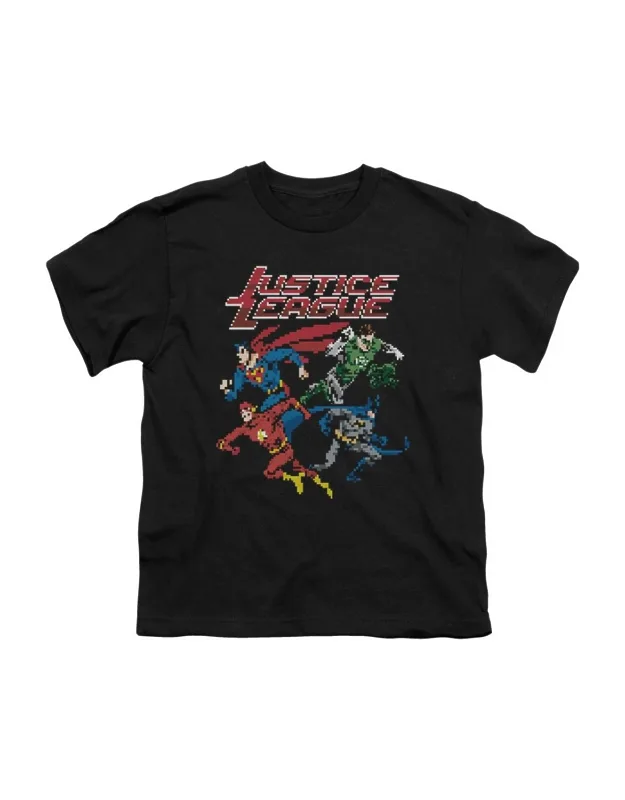 Justice League Of America Pixel League Tee - Stylish Everyday Wear, 100% Cotton