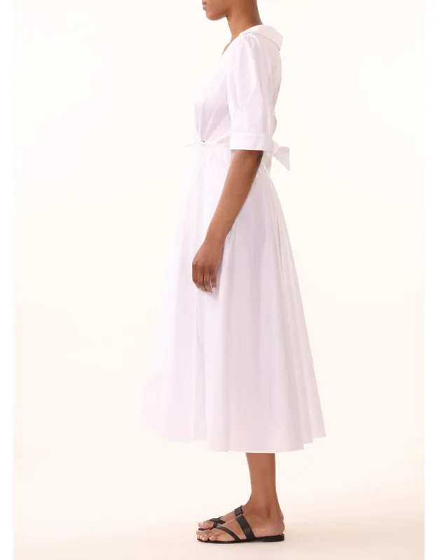 Sateen Short Sleeve Day Dress