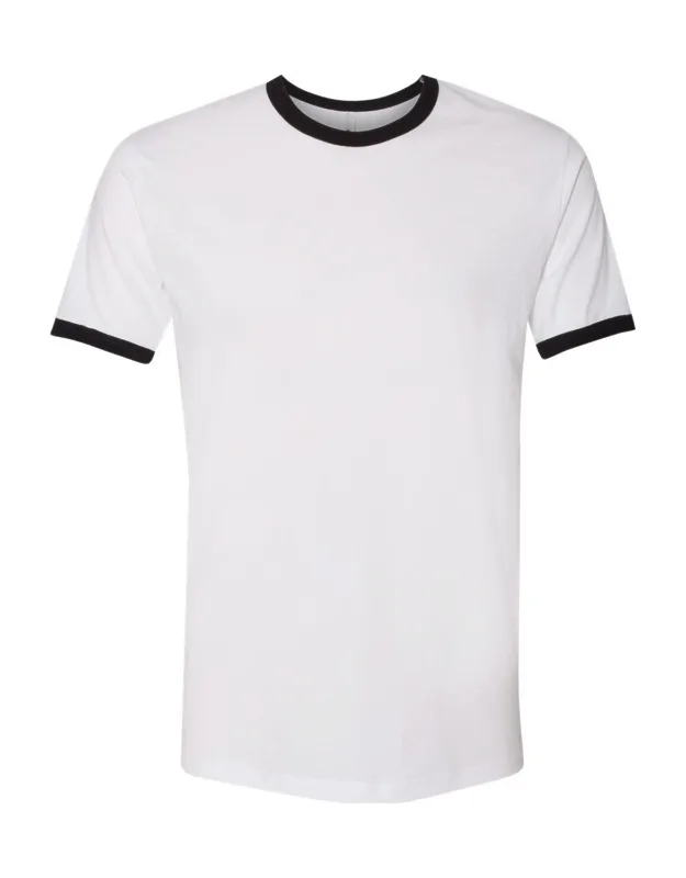 Next Level Cotton Ringer T-shirt 100% Combed Ringspun Cotton