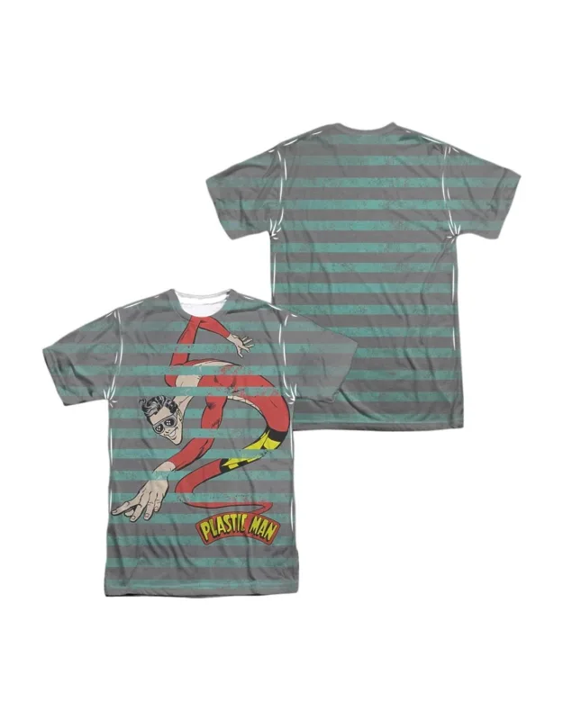 Dc Comics Plastic Stripes Short Sleeve Tee / T-shirt Stylish Easy