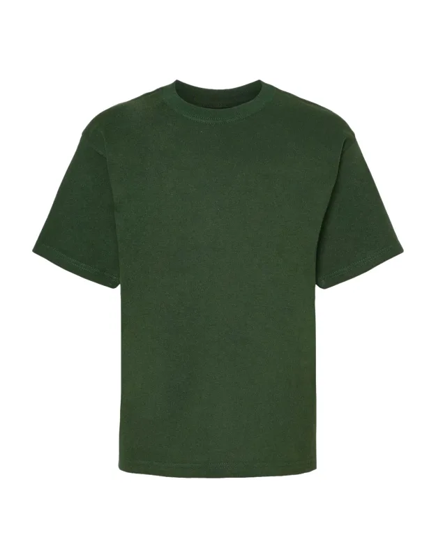 Youth Gold Soft Touch T-shirt 100% Preshrunk Cotton, Cover Seamed Neckline