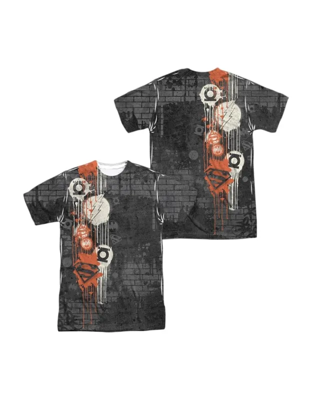 Dc Comics Oh The Urbanity (front/back Print) Short Sleeve Poly Crew Tee